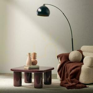 Coffee Table 70 cm MURIEN Maroon/Cherry with Gloss small 1