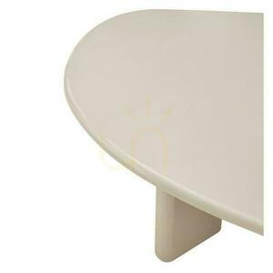 Coffee Table 130 cm NADIN Natural Wood with Gloss small 3