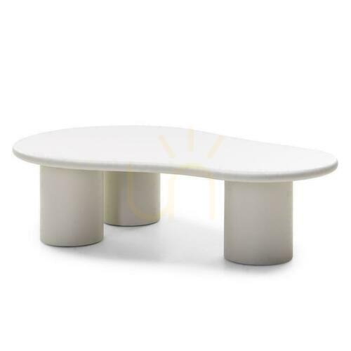Check NUBE Matte Gray-Beige Coffee Table