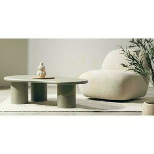 Coffee Table Nova Nook NUBE Matte Olive Green 130x80 cm small 1