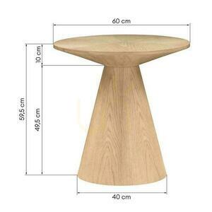 Side Table ORB 60 cm, Natural Oak Veneer small 5