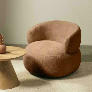 Nova Nook ORIEL copper swivel armchair NN-ORI-UPH-ARM-BRIRED-322 small 1
