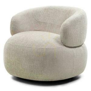 ORIEL Swivel Chair Light Beige small 3