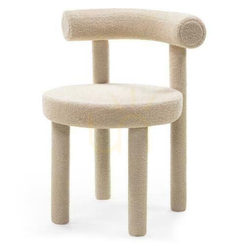 Check Set of 2 PERER II II Chairs, Beige Boucle