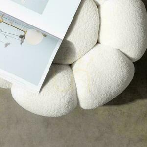 PERLE White Boucle pouf 1 PERLE White Boucle pouf small 1