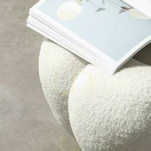 PERLE White Boucle pouf 2 PERLE White Boucle pouf small 2