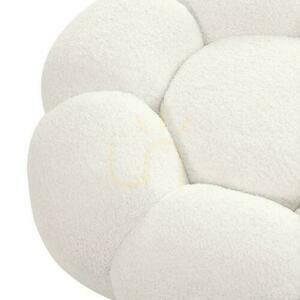 PERLE White Boucle pouf 3 PERLE White Boucle pouf small 3