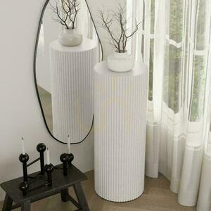 Table 30 cm RYU Grey Beige with Grooves 1 Table 30 cm RYU Grey Beige with Grooves small 1