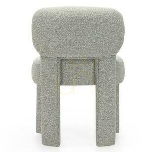 Set of 2 Upholstered Chairs SAMMA Gray, Boucle small 6