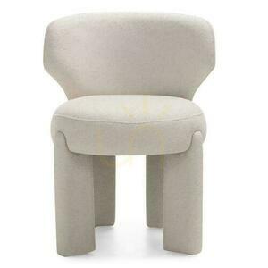Set of 2 Upholstered Chairs SELEN Cream Boucle small 5