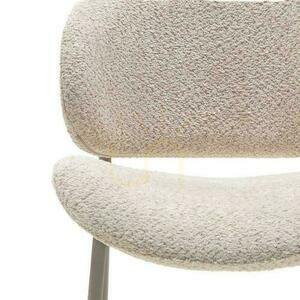 Set of 2 Upholstered Chairs SUKRA Beige Boucle small 3