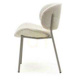 Set of 2 Upholstered Chairs SUKRA Beige Boucle small 5