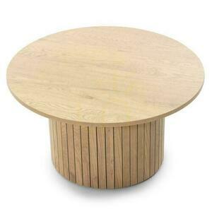 Coffee Table 80 cm UNANIME Oak with Lamellas small 3