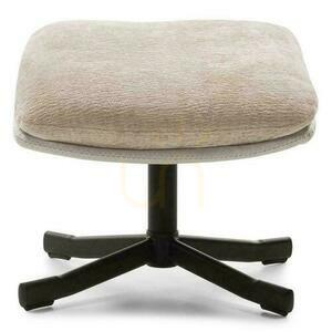 UNO Swivel Chair Beige with Footrest small 5