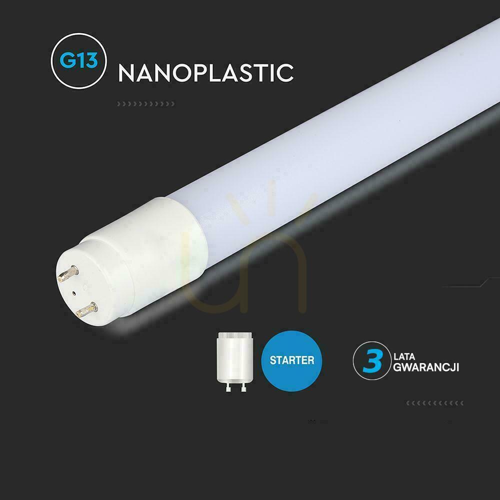 Show LED tube T8 V-TAC 60cm 7.5W G13 rotating nano plastic 115Lm/w VT-062-N 4000K 850lm 3 years warranty LED tube T8 V-TAC 60cm 7.5W G13 rotating nano plastic 115Lm/w VT-062-N 4000K 850lm 3 years warranty