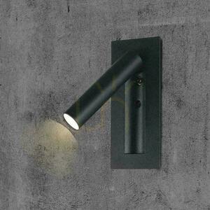 LED luminaire V-TAC 2W COB CREE wall lamp black hotel bed switch VT-88061-B 3000K 76lm 8 LED luminaire V-TAC 2W COB CREE wall lamp black hotel bed switch VT-88061-B 3000K 76lm small 8
