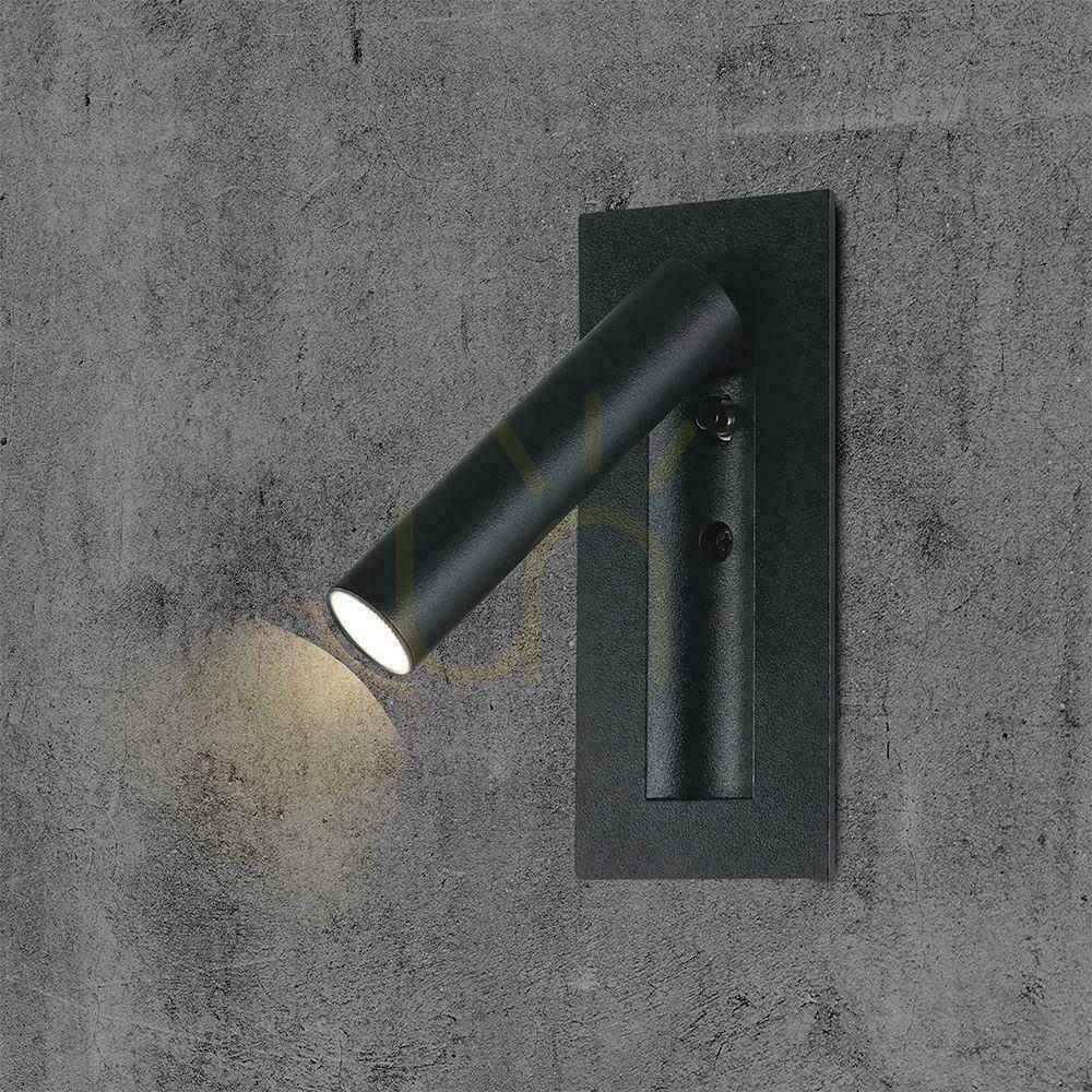 Display LED luminaire V-TAC 2W COB CREE wall lamp black hotel bed switch VT-88061-B 3000K 76lm LED luminaire V-TAC 2W COB CREE wall lamp black hotel bed switch VT-88061-B 3000K 76lm