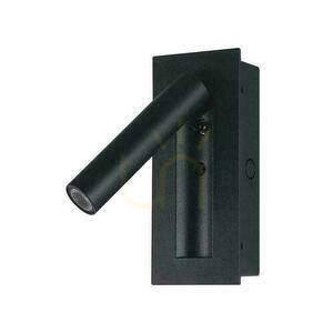 LED luminaire V-TAC 2W COB CREE wall lamp black hotel bed switch VT-88061-B 3000K 76lm 0 LED luminaire V-TAC 2W COB CREE wall lamp black hotel bed switch VT-88061-B 3000K 76lm small 0