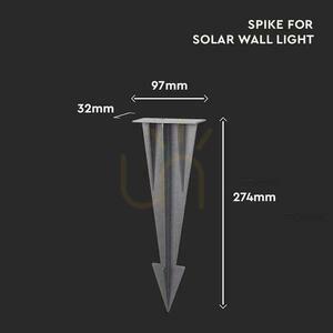 Anchor pin ground fixing of VT-409 luminaires 100x35x274mm Grey Anthracite VT-12050-DG 1 Anchor pin ground fixing of VT-409 luminaires 100x35x274mm Grey Anthracite VT-12050-DG small 1