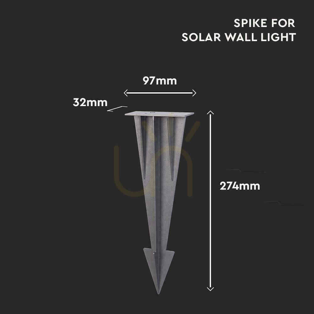 View Anchor pin ground fixing of VT-409 luminaires 100x35x274mm Grey Anthracite VT-12050-DG Anchor pin ground fixing of VT-409 luminaires 100x35x274mm Grey Anthracite VT-12050-DG