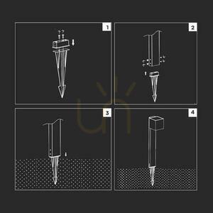 Anchor pin ground fixing of VT-409 luminaires 100x35x274mm Grey Anthracite VT-12050-DG 2 Anchor pin ground fixing of VT-409 luminaires 100x35x274mm Grey Anthracite VT-12050-DG small 2