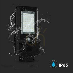 Streetlight solar luminaire V-TAC 20W LED black IP65 150Lm/W VT-ST20CCT 3000K-4000K-6000K 3000lm small 5