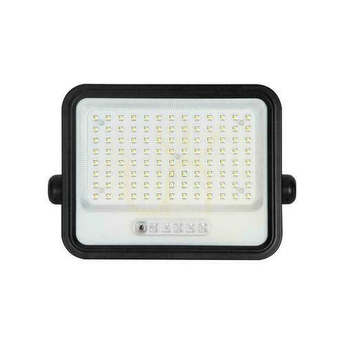 Check V-TAC 200W CCT solar LED projector remote auto timer IP65 black VT-204W 1700lm 3 year warranty