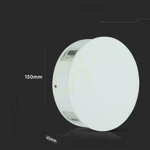 V-TAC 4W LED wall luminaire IP65 white round VT-706 4000K 428lm 3 year warranty small 3