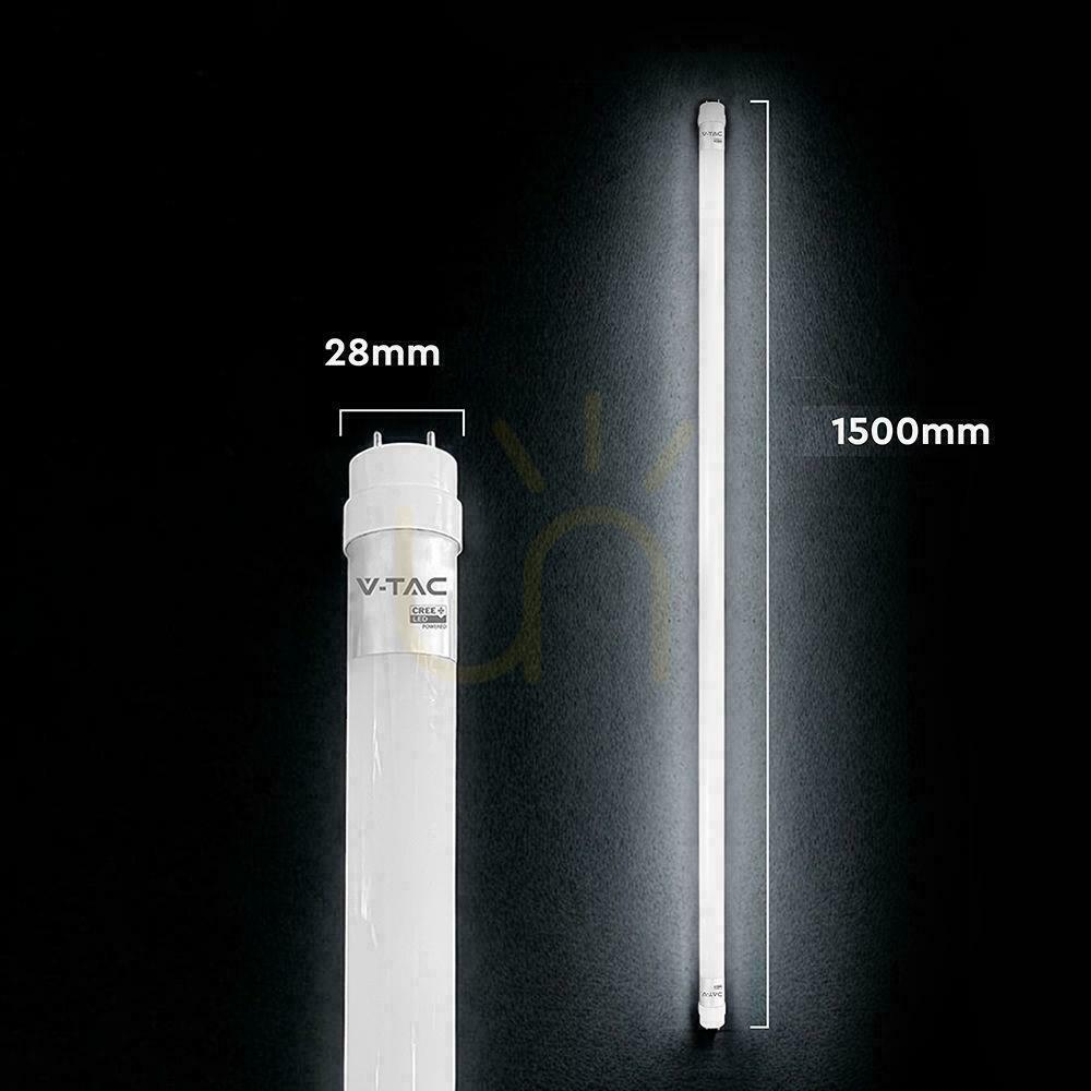 Preview LED T8 V-TAC CREE CHIP fluorescent tube 150cm 15W G13 150Lm/W nano plastic VT-015 6500K 2250lm 6 year warranty LED T8 V-TAC CREE CHIP fluorescent tube 150cm 15W G13 150Lm/W nano plastic VT-015 6500K 2250lm 6 year warranty
