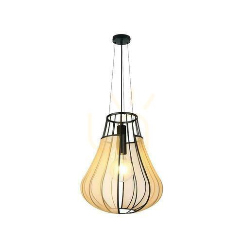 Check V-TAC E27 420x500mm pendant luminaire matte black, beige VT-89010 3 year warranty