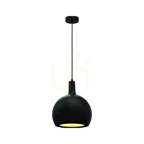 Check V-TAC E27 280x218mm black VT-89020 pendant luminaire 3 year warranty