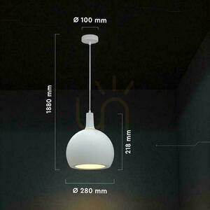 V-TAC E27 280x218mm pendant luminaire white VT-89020 2 V-TAC E27 280x218mm pendant luminaire white VT-89020 small 2