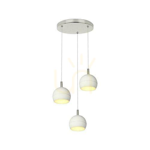 Check V-TAC VT-89023 Triple LED Pendant Light 3×10 W White 3000K