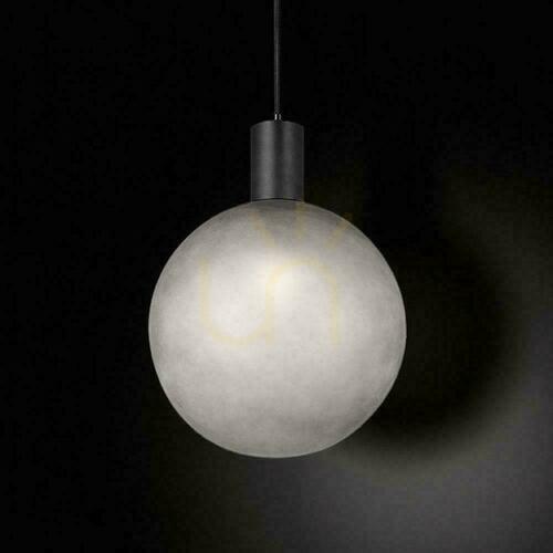 Check V-TAC E27 pendant luminaire 300x400mm sphere smoked glass, black VT-89025