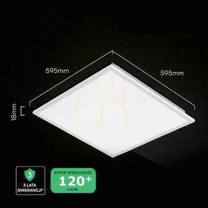 LED panel V-TAC 40W 600x600 backlight 33mm 120Lm/W VT-61042 4000K 4800lm 5 year warranty small 2