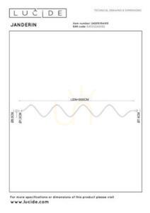 Lucide Janderin LED Wall Lamp 48W Motion Sensor Natural Aluminum 24205/54/05 small 11