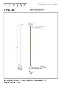 Lucide Equinox LED Floor Lamp Silver 157 cm 26W 29700/26/15 small 6