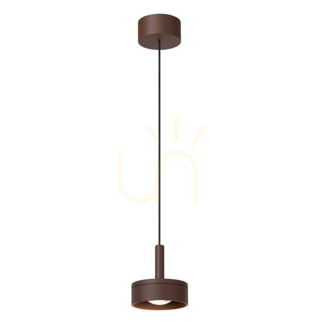 Lucide LENZ Outdoor LED Pendant Light Natural Glass Aluminium 33806/08/97