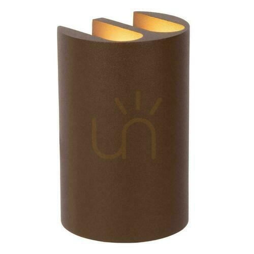 Check Lucide YORK LED Outdoor Wall Lamp Brown Aluminum IP54 33811/04/97