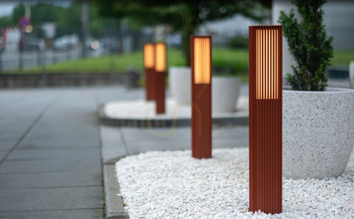 Check Outdoor standing light NORLYS ASTRID 2208AL grey LED 10,6W 3000K DALI2 IP65 85 cm