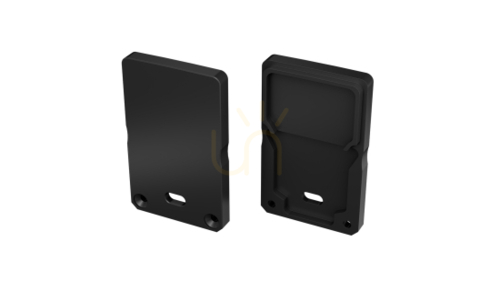 Check ALU plug LUMINES DILEDA+Tall black lacquered with hole