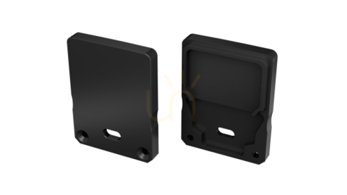Check ALU plug LUMINES SILEDA+Tall black lacquered with hole