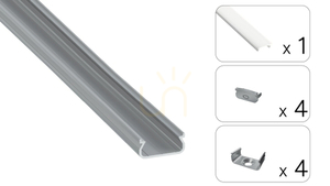 TEKKNI ORRE set silver, milk shade 3 m small 1