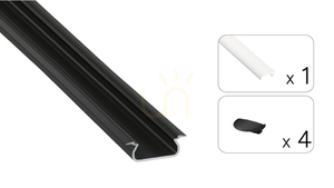 TEKKNI SELDE set black, frosted shade 2 m 1 TEKKNI SELDE set black, frosted shade 2 m small 1