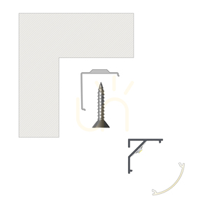TEKKNI ARRE black LED profile kit with opal M21 diffuser, 2.02 m small 5
