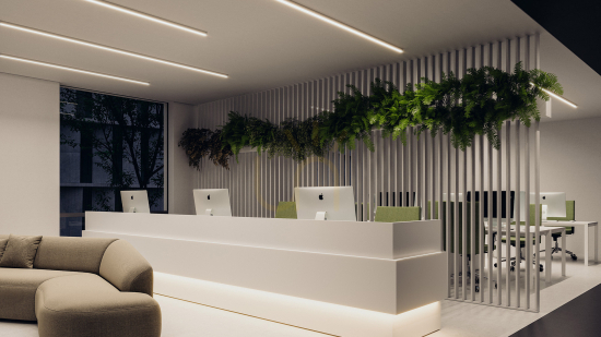 Display TEKKNI+ profile type SELDE+ white lacquered 3 m TEKKNI+ profile type SELDE+ white lacquered 3 m