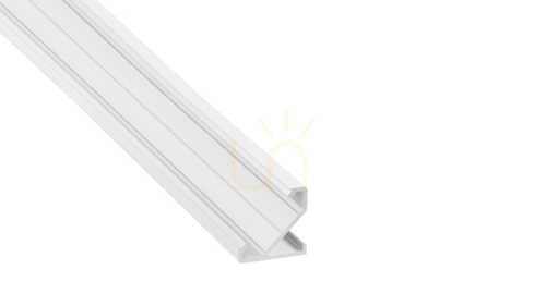 Check TEKKNI+ profile type BARDE+ white lacquered 1 m