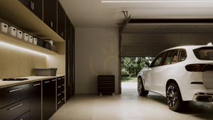 TEKKNI+ profile type BARDE+ white lacquered 3 m small 3