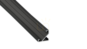 TEKKNI+ profile type BARDE+ black anodized 1 m small 0