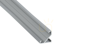 TEKKNI+ profile type BARDE+ silver anodized 3 m small 0